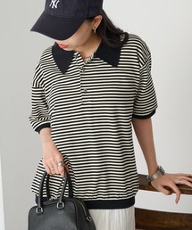 【STAR&STRIPE】ボーダーポロTシャツ BODER POLO TEE