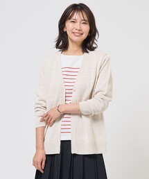 【冷房対策に】DRY COMFORT Vネック カーディガン