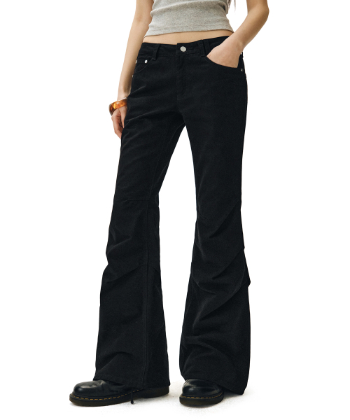 DECET WOMEN(デケット ウーマン)の「Flared Shirring Pants DCWPT017BLACK(その他パンツ・レディース・その他・X-SMALL/SMALL/MEDIUM/LARGE)」の2枚目の写真