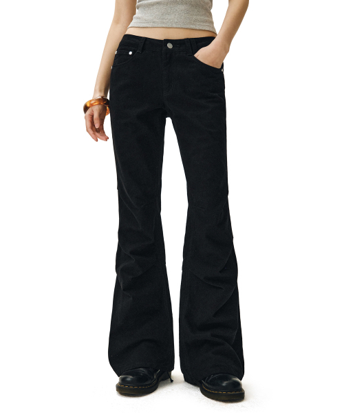 DECET WOMEN(デケット ウーマン)の「Flared Shirring Pants DCWPT017BLACK(その他パンツ・レディース・その他・X-SMALL/SMALL/MEDIUM/LARGE)」の3枚目の写真