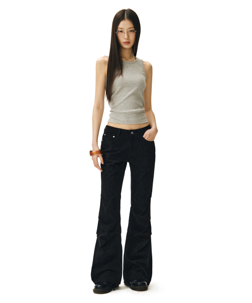 DECET WOMEN(デケット ウーマン)の「Flared Shirring Pants DCWPT017BLACK(その他パンツ・レディース・その他・X-SMALL/SMALL/MEDIUM/LARGE)」の5枚目の写真