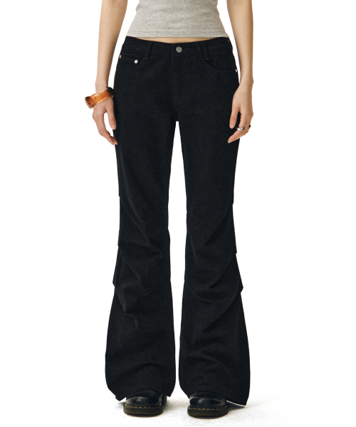DECET WOMEN(デケット ウーマン)の「Flared Shirring Pants DCWPT017BLACK(その他パンツ・レディース・その他・X-SMALL/SMALL/MEDIUM/LARGE)」の7枚目の写真