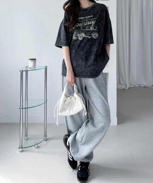 Ada.(エイダ)の「ピグメントプリント オーバーサイズ Tシャツ(Tシャツ/カットソー・レディース・ブラック系その他3/ブラック系その他/ブラック系その他2・L/M)」の17枚目の写真