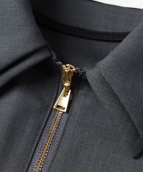 CULLNI(クルニ)の「Dry Gabardine Layered collar Half Zip Shirt(シャツ/ブラウス・メンズ・カーキ/ブラック/ネイビー/チャコール・2/1/0)」の11枚目の写真