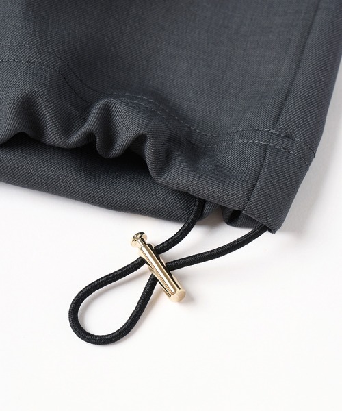 CULLNI(クルニ)の「Dry Gabardine Layered collar Half Zip Shirt(シャツ/ブラウス・メンズ・カーキ/ブラック/ネイビー/チャコール・2/1/0)」の12枚目の写真