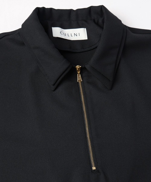 CULLNI(クルニ)の「Dry Gabardine Layered collar Half Zip Shirt(シャツ/ブラウス・メンズ・カーキ/ブラック/ネイビー/チャコール・2/1/0)」の16枚目の写真