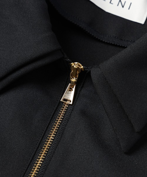 CULLNI(クルニ)の「Dry Gabardine Layered collar Half Zip Shirt(シャツ/ブラウス・メンズ・カーキ/ブラック/ネイビー/チャコール・2/1/0)」の17枚目の写真