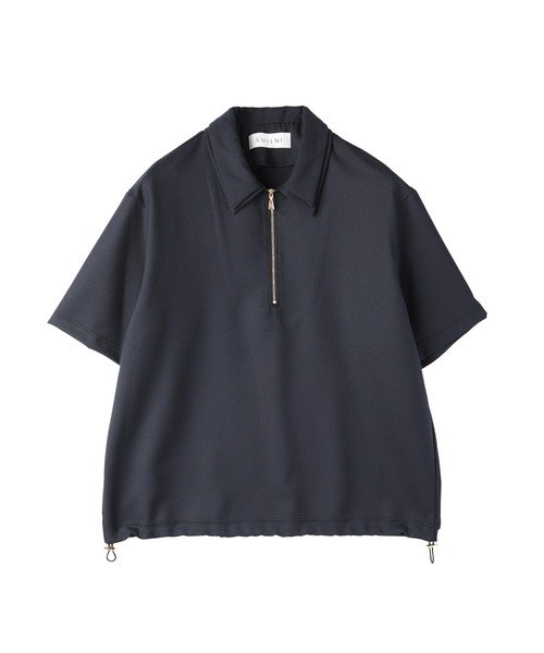 CULLNI(クルニ)の「Dry Gabardine Layered collar Half Zip Shirt(シャツ/ブラウス・メンズ・カーキ/ブラック/ネイビー/チャコール・2/1/0)」の21枚目の写真