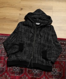 ATELANE（アテレーン）の「ATELANE /ブラッシュドツィード/ZIPパーカー（パーカー）」