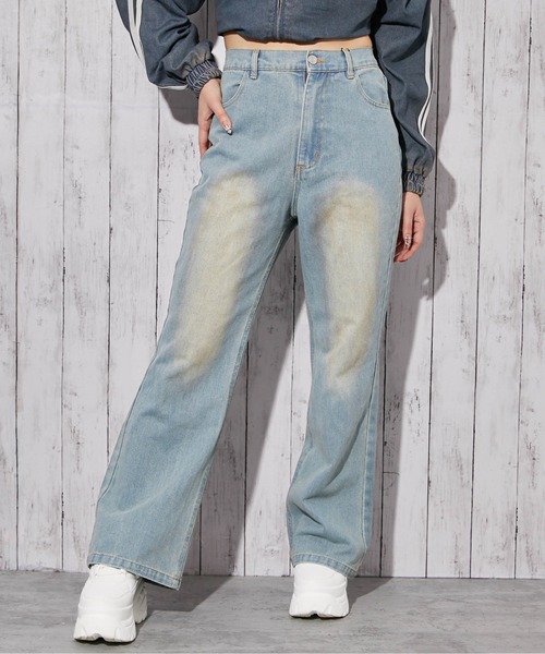 GORGE(ゴージ)の「《フレアシルエット》デニムパンツ/オールシーズン(デニムパンツ・レディース・ブルー/ピンク/ブルー系その他・F)」の3枚目の写真