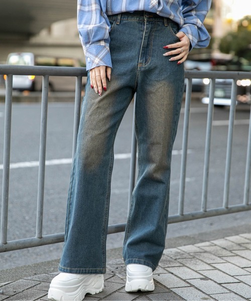 GORGE(ゴージ)の「《フレアシルエット》デニムパンツ/オールシーズン(デニムパンツ・レディース・ブルー/ピンク/ブルー系その他・F)」の18枚目の写真