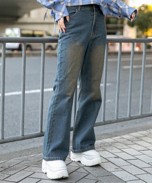 GORGE(ゴージ)の「《フレアシルエット》デニムパンツ/オールシーズン(デニムパンツ・レディース・ブルー/ピンク/ブルー系その他・F)」の17枚目の写真