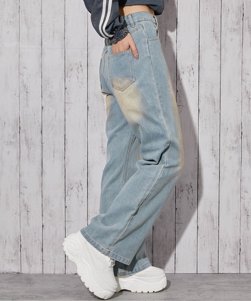 GORGE(ゴージ)の「《フレアシルエット》デニムパンツ/オールシーズン(デニムパンツ・レディース・ブルー/ピンク/ブルー系その他・F)」の7枚目の写真