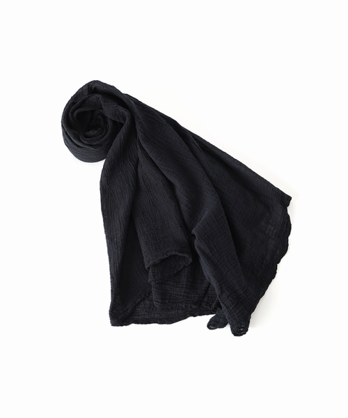 plage（プラージュ）の「《追加》LES ATELIERS FRANCAIS DE CONFECTION 別注 PAREO スカーフ（ストール/ショール・レディース・ブラック/アイボリー・FREE）」の8枚目の写真