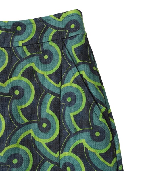 martinique(マルティニーク)の「【l’heritage martinique/レリタージュ マルティニーク】マヨルカバニランセミタイトスカート(スカート・レディース・グリーン・1)」の3枚目の写真