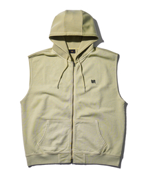 TAG PIGMENT HOOD VEST - BEIGE