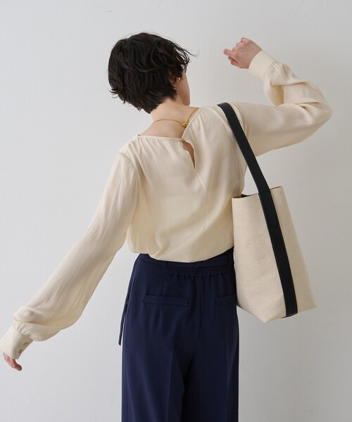 Rouge vif(ルージュヴィフ)の「【CHIMERE/シメール】キャンバスワンショルダーバッグ(ショルダーバッグ・レディース・ブラウン/ブラック・フリー)」の5枚目の写真