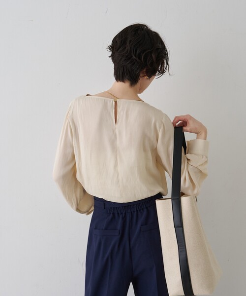 Rouge vif(ルージュヴィフ)の「【CHIMERE/シメール】キャンバスワンショルダーバッグ(ショルダーバッグ・レディース・ブラウン/ブラック・フリー)」の6枚目の写真