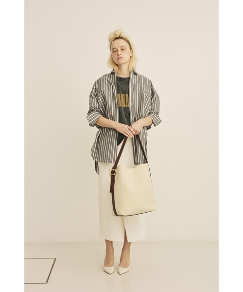 Rouge vif(ルージュヴィフ)の「【CHIMERE/シメール】キャンバスワンショルダーバッグ(ショルダーバッグ・レディース・ブラウン/ブラック・フリー)」の22枚目の写真