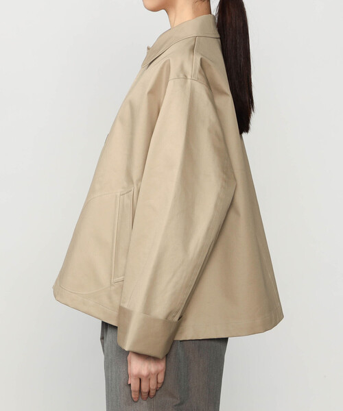 GYMPHLEX（ジムフレックス）の「Gymphlex | コットンギャバジン ショートコート WOMEN（その他アウター・レディース・ベージュ・14）」の5枚目の写真