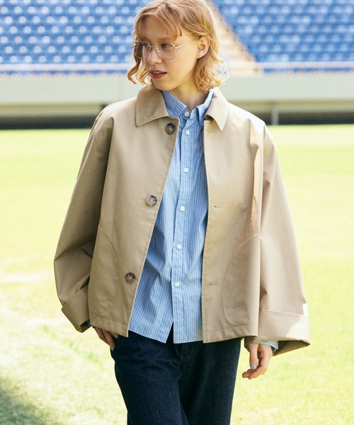 GYMPHLEX（ジムフレックス）の「Gymphlex | コットンギャバジン ショートコート WOMEN（その他アウター・レディース・ベージュ・14）」の16枚目の写真