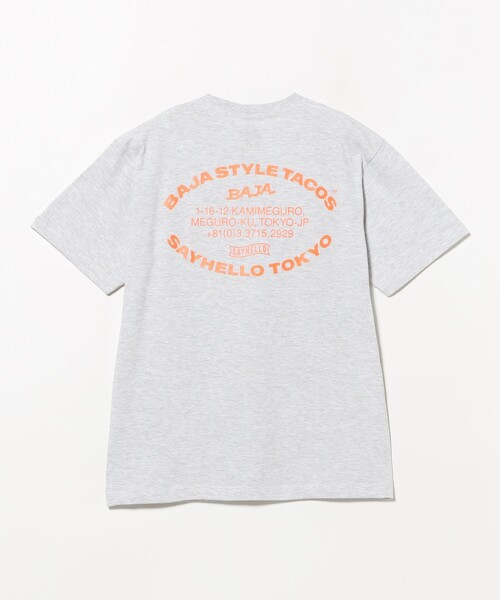 SAYHELLO(セイハロー)の「SAYHELLO / Baja Tacos Tee(Tシャツ/カットソー・メンズ・ライトグレー・XL/L/M)」の4枚目の写真