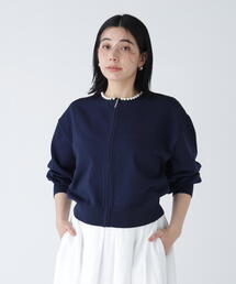ジップアップ」に該当するニット/セーター（ブルー・ネイビー/青色系