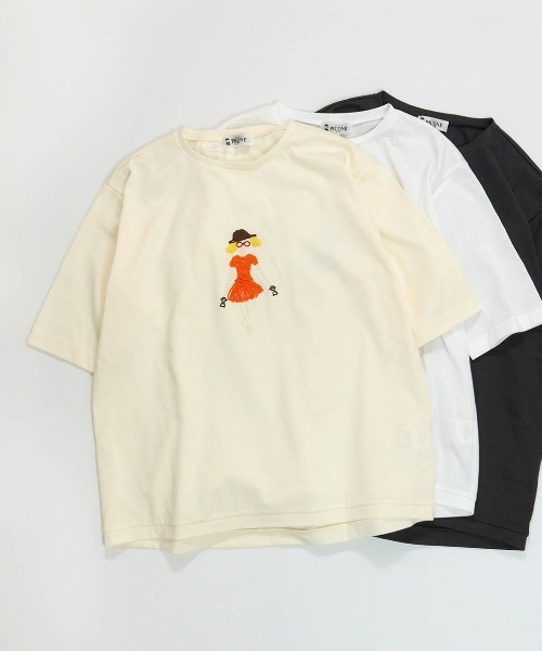 STUDIO PICONE(スタジオピッコーネ)の「コード刺繍UV速乾プルオーバー(Tシャツ/カットソー・レディース・ホワイト/グレー/ベージュ・LL/L/M)」の1枚目の写真