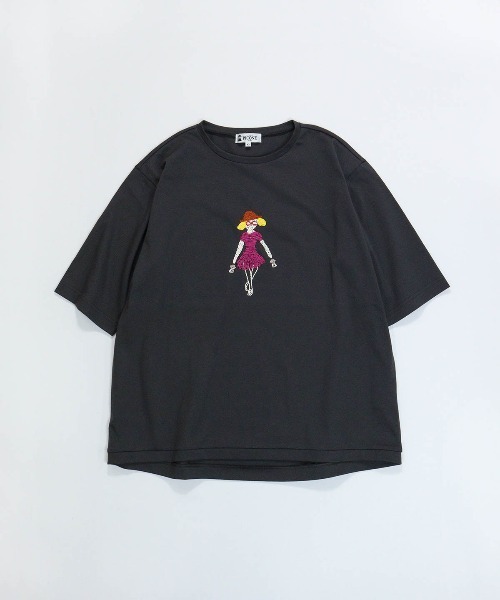 STUDIO PICONE(スタジオピッコーネ)の「コード刺繍UV速乾プルオーバー(Tシャツ/カットソー・レディース・ホワイト/グレー/ベージュ・LL/L/M)」の3枚目の写真