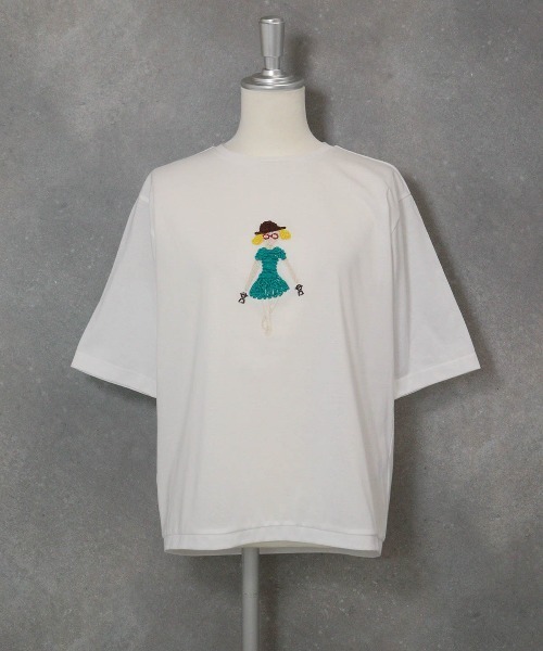 STUDIO PICONE(スタジオピッコーネ)の「コード刺繍UV速乾プルオーバー(Tシャツ/カットソー・レディース・ホワイト/グレー/ベージュ・LL/L/M)」の10枚目の写真