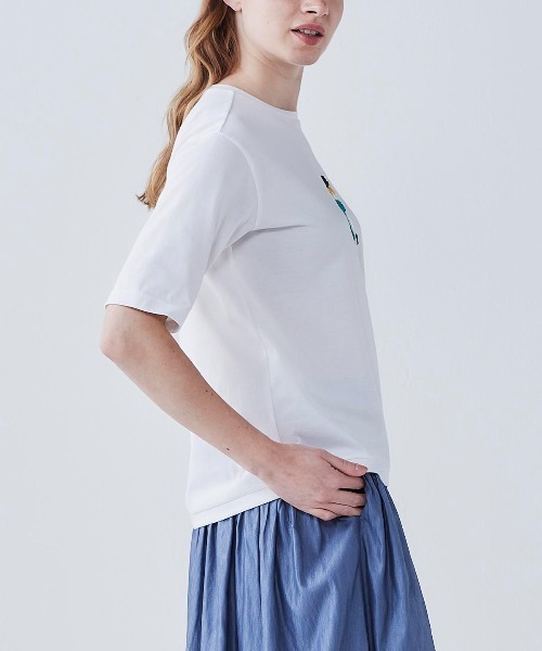 STUDIO PICONE(スタジオピッコーネ)の「コード刺繍UV速乾プルオーバー(Tシャツ/カットソー・レディース・ホワイト/グレー/ベージュ・LL/L/M)」の15枚目の写真