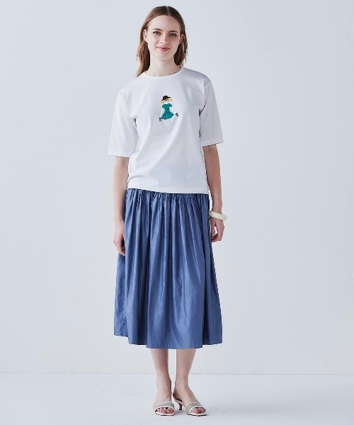 STUDIO PICONE(スタジオピッコーネ)の「コード刺繍UV速乾プルオーバー(Tシャツ/カットソー・レディース・ホワイト/グレー/ベージュ・LL/L/M)」の16枚目の写真
