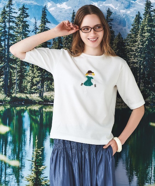 STUDIO PICONE(スタジオピッコーネ)の「コード刺繍UV速乾プルオーバー(Tシャツ/カットソー・レディース・ホワイト/グレー/ベージュ・LL/L/M)」の20枚目の写真
