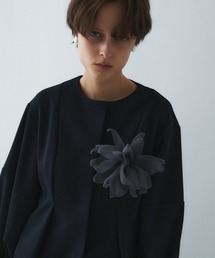 cloenc（クロエンス）の「オーガンジーフラワーコサージュ（ブローチ/コサージュ）」