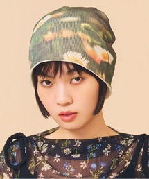 Casselini（キャセリーニ）の「Casselini(キャセリーニ)フォトプリントビーニー（ニットキャップ/ビーニー）」