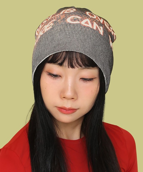 Casselini（キャセリーニ）の「Casselini(キャセリーニ)フォトプリントビーニー（ニットキャップ/ビーニー・レディース・グリーン/ピンク/ブラック・FREE）」の17枚目の写真
