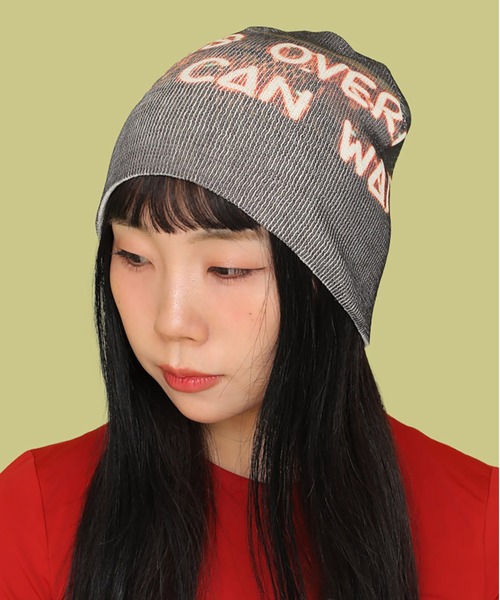 Casselini（キャセリーニ）の「Casselini(キャセリーニ)フォトプリントビーニー（ニットキャップ/ビーニー・レディース・グリーン/ピンク/ブラック・FREE）」の18枚目の写真