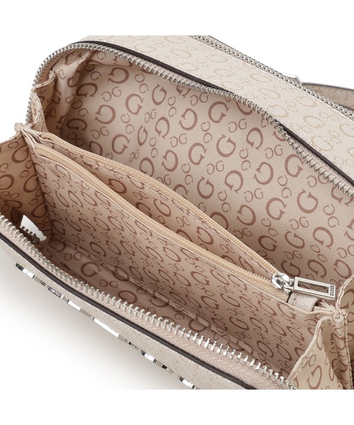 Guess(ゲス)の「SOFIA Mini Crossbody Top Zip ショルダーバッグ (ショルダーバッグ・レディース・ブラック/ライトピンク・ONE SIZE)」の10枚目の写真