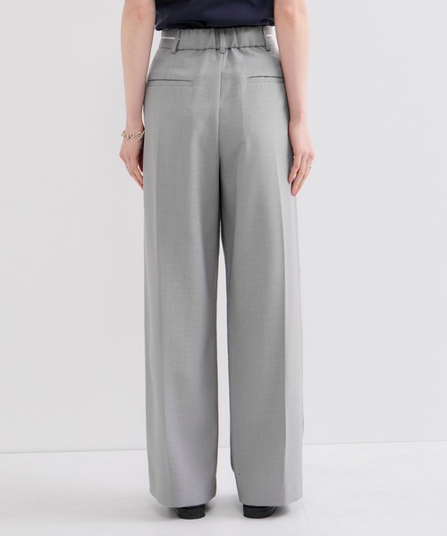 le cercle ADAM ET ROPE'（ルセルクルアダムエロペ）の「リネンライクストレートパンツ/S.Mサイズ展開/セットアップ対応（スラックス・レディース・グレー/チャコールグレー・M/S）」の11枚目の写真
