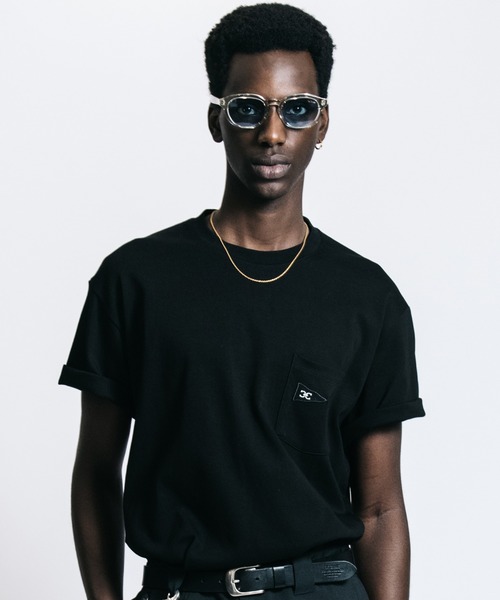 CRIMIE（クライミー）の「FLAG LOGO POCKET T SHIRT（Tシャツ/カットソー・メンズ・ホワイト/ブラック・M/L/XL/XXL）」の2枚目の写真