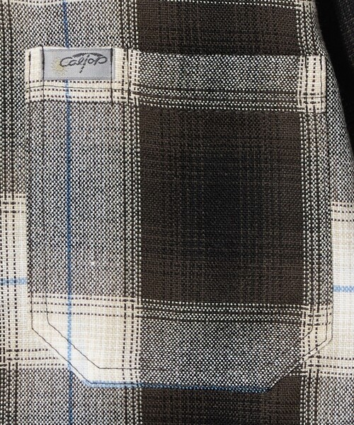 Cal Top(キャルトップ)の「<CalTop>オンブレ チェック ロングスリーブ シャツ(シャツ/ブラウス・メンズ・ライトグレー/ダークブラウン/ダークグレー・M/S)」の7枚目の写真