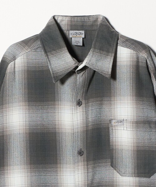 Cal Top(キャルトップ)の「<CalTop>オンブレ チェック ロングスリーブ シャツ(シャツ/ブラウス・メンズ・ライトグレー/ダークブラウン/ダークグレー・M/S)」の11枚目の写真