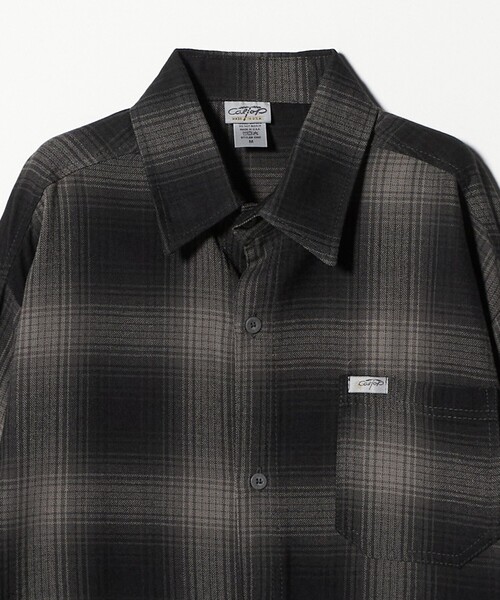 Cal Top(キャルトップ)の「<CalTop>オンブレ チェック ロングスリーブ シャツ(シャツ/ブラウス・メンズ・ライトグレー/ダークブラウン/ダークグレー・M/S)」の13枚目の写真