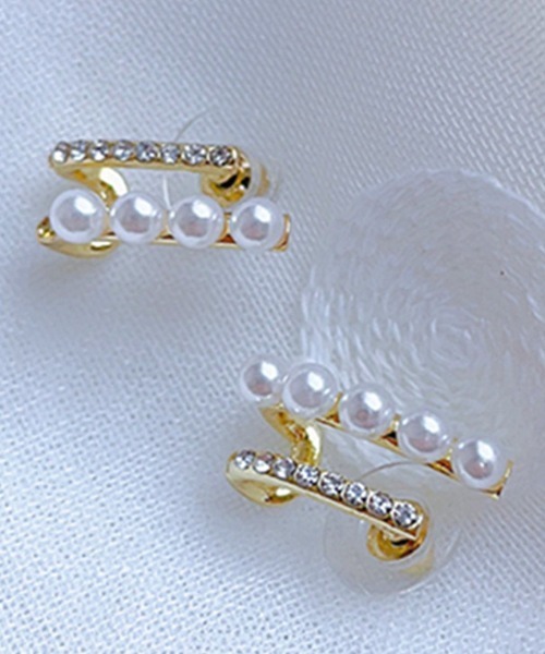 shoppinggo(ショッピングゴー)の「パールピアス 結婚式 おしゃれ オフィス イヤリング シンプル(ピアス(両耳用)・レディース・ホワイト・FREE)」の4枚目の写真