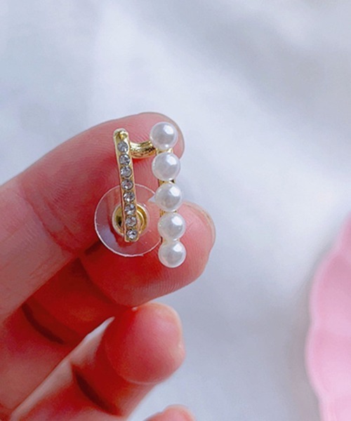 shoppinggo(ショッピングゴー)の「パールピアス 結婚式 おしゃれ オフィス イヤリング シンプル(ピアス(両耳用)・レディース・ホワイト・FREE)」の6枚目の写真