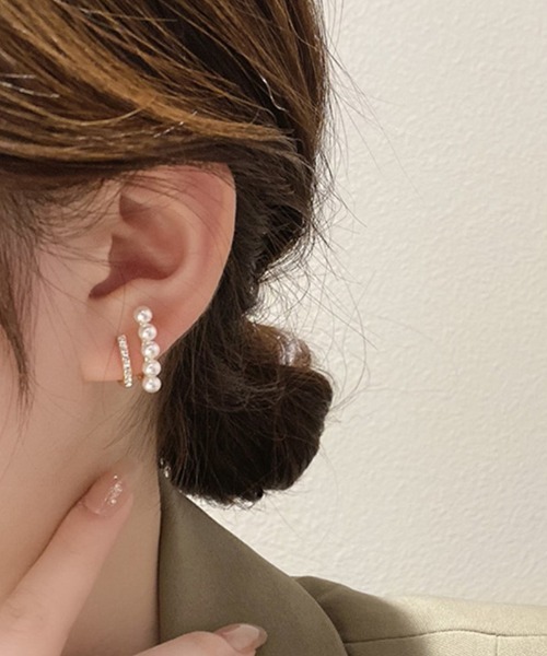 shoppinggo(ショッピングゴー)の「パールピアス 結婚式 おしゃれ オフィス イヤリング シンプル(ピアス(両耳用)・レディース・ホワイト・FREE)」の8枚目の写真