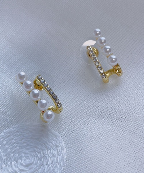 shoppinggo(ショッピングゴー)の「パールピアス 結婚式 おしゃれ オフィス イヤリング シンプル(ピアス(両耳用)・レディース・ホワイト・FREE)」の14枚目の写真