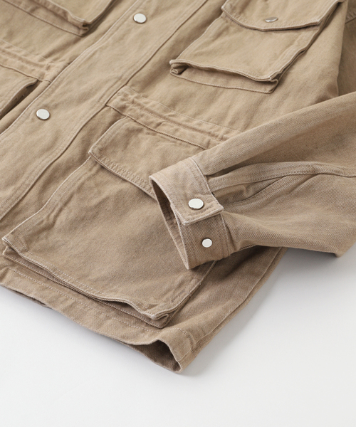 ENCOMING(インカミング)の「ENCOMING(インカミング)FOUR POCKETS BLOUSON(その他アウター・メンズ・ベージュ・SMALL/MEDIUM)」の3枚目の写真
