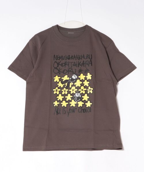 forget-me-nots（フォーゲットミーノッツ）の「BONYUKI SP TEE FMN-24AW-T-001（Tシャツ/カットソー・メンズ・ホワイト/ブラウン・SMALL）」の2枚目の写真