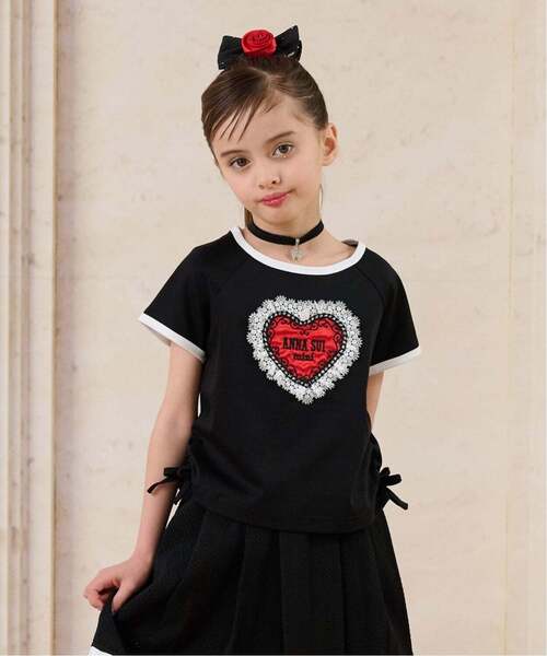 華奢見えハートTシャツ（Tシャツ/カットソー）｜ANNA SUI mini